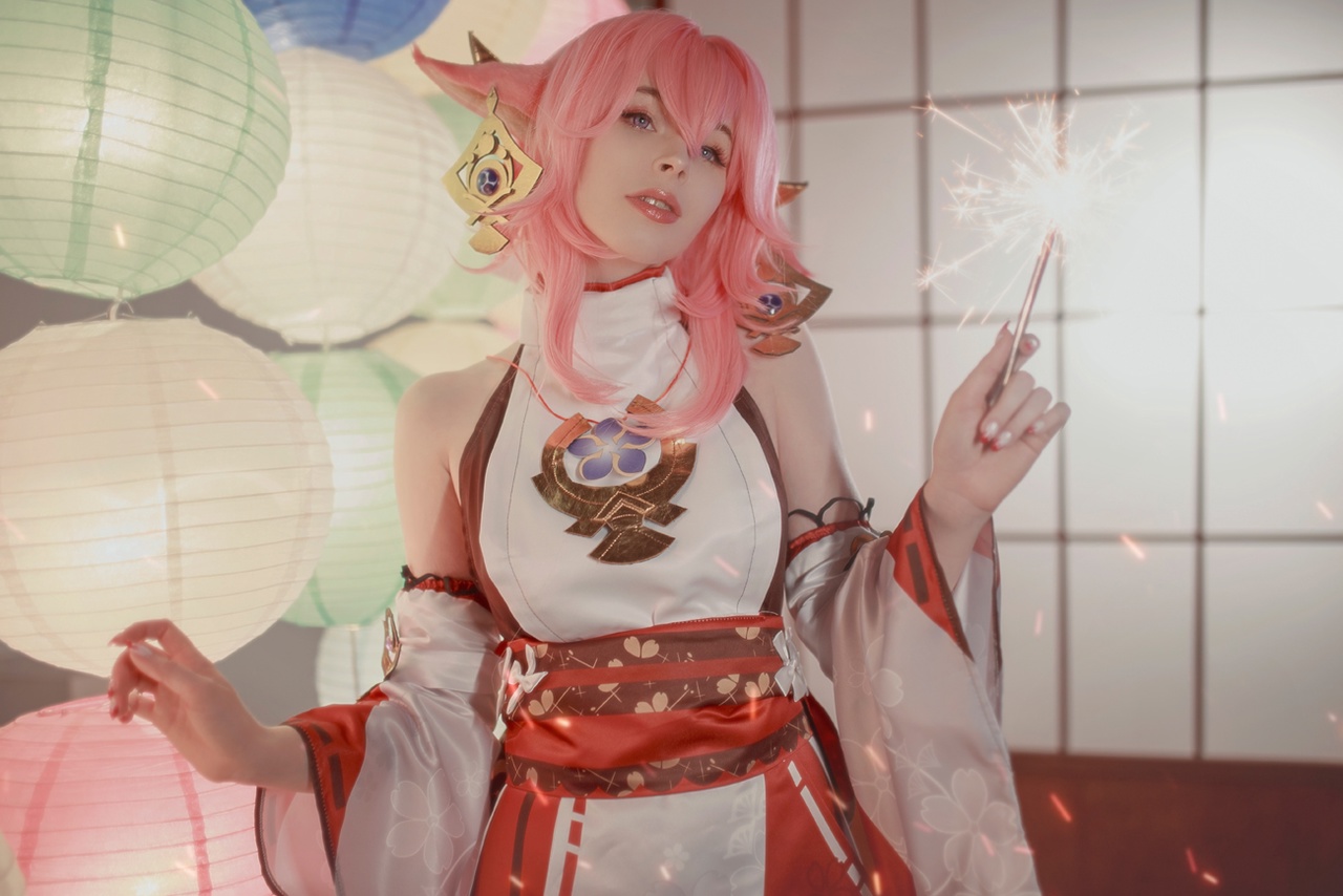 Post 5422055: axibaby456 cosplay genshin_impact yae_miko