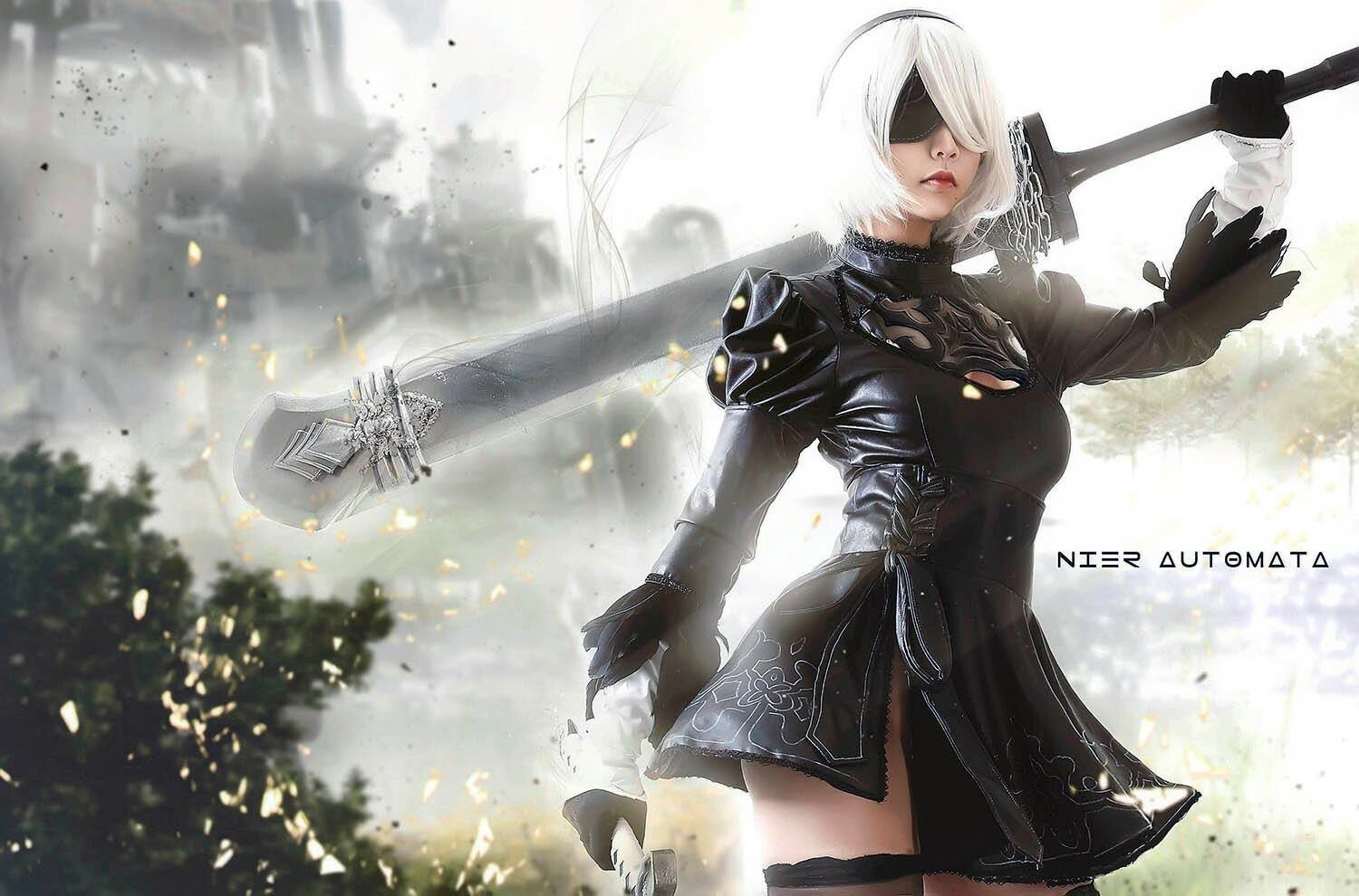 Косплей 2b из nier automata. Hana Bunny NIER. NIER 2b Bunny. NIER Automata 2b Bunny. 2b из NIER: Automata Eros.